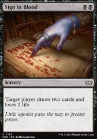 Sign in Blood - Duskmourn House of Horrors: Commander Decks