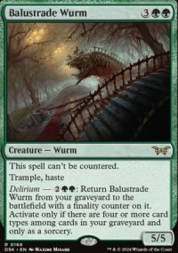 Balustrade Wurm 1 - Duskmourn: House of Horrors