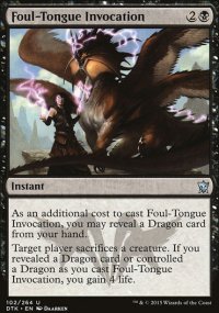 Foul-Tongue Invocation - Dragons of Tarkir