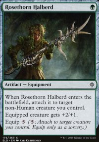 Rosethorn Halberd - Throne of Eldraine