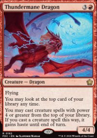 Thundermane Dragon - Foundations: Commander