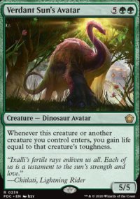 Verdant Sun's Avatar - Foundations: Commander