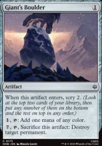 Giant's Boulder - The Hobbit