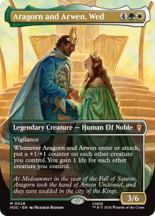 Aragorn and Arwen, Wed - The Hobbit Commander Decks