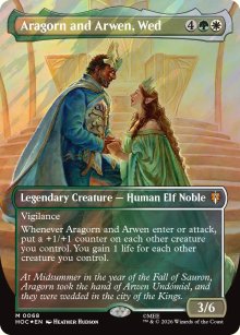 Aragorn and Arwen, Wed - The Hobbit Commander Decks