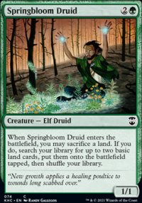 Springbloom Druid - Kaldheim Commander Decks