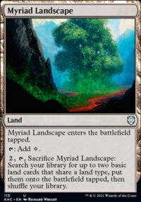 Myriad Landscape - Kaldheim Commander Decks