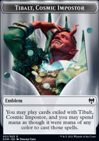 Emblem Tibalt, Cosmic Impostor - Kaldheim