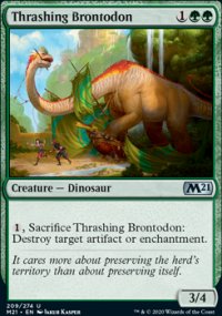 Thrashing Brontodon - Core Set 2021