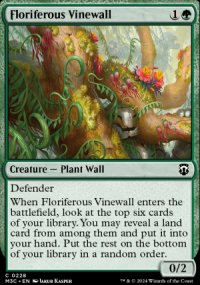 Floriferous Vinewall - Modern Horizons III Commander Decks