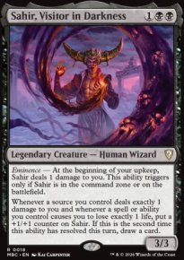 Sahir, Visitor in Darkness - Mystery Booster Commander Edition