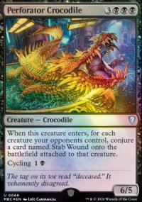 Perforator Crocodile - Mystery Booster Commander Edition