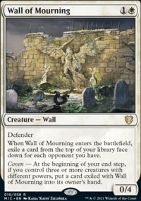Wall of Mourning - Innistrad Midnight Hunt Commander Decks