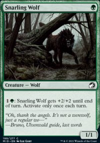 Snarling Wolf - Innistrad: Midnight Hunt