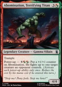 Abomination, Terrifying Titan - Marvel Super Heroes