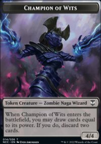 Champion of Wits Token - Streets of New capenna Commander Decks