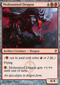Moltensteel Dragon - New Phyrexia