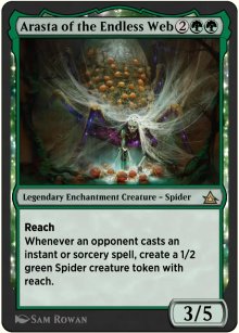 Arasta of the Endless Web - Through the Omenpaths - Bonus sheet