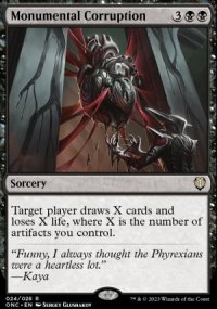 Monumental Corruption - Phyrexia: All Will Be One Commander Decks