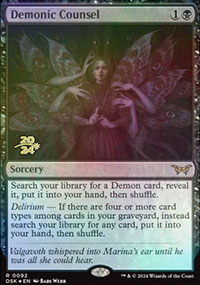 Demonic Counsel - Prerelease Promos