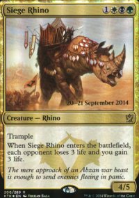 Siege Rhino - Prerelease Promos