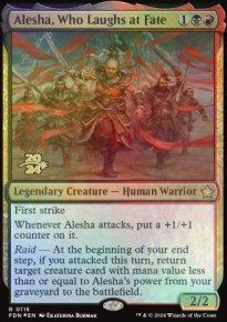 Alesha, Who Laughs at Fate - Prerelease Promos