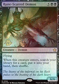 Rune-Scarred Demon - Prerelease Promos