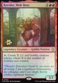 Krenko, Mob Boss - Prerelease Promos