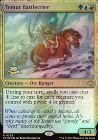 Temur Battlecrier - Prerelease Promos