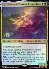 Syr Vondam, Sunstar Exemplar - Prerelease Promos