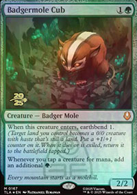 Badgermole Cub - Prerelease Promos