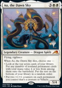 Ao, the Dawn Sky - Planeswalker symbol stamped promos