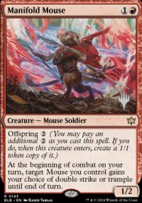 Manifold Mouse - Planeswalker symbol stamped promos