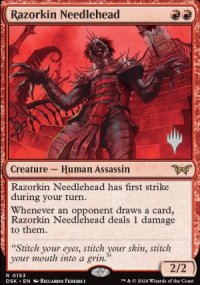 Razorkin Needlehead - Planeswalker symbol stamped promos