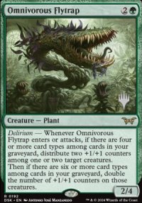 Omnivorous Flytrap - Planeswalker symbol stamped promos