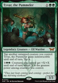 Tyvar, the Pummeler - Planeswalker symbol stamped promos