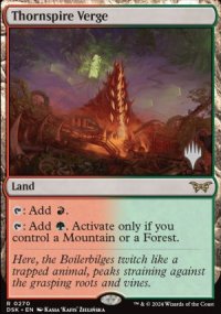 Thornspire Verge - Planeswalker symbol stamped promos