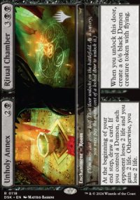 Unholy Annex / Ritual Chamber - Planeswalker symbol stamped promos