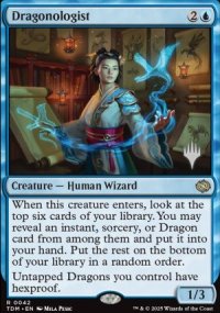 Dragonologist - Planeswalker symbol stamped promos