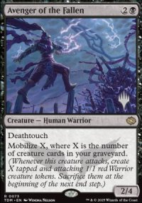 Avenger of the Fallen - Planeswalker symbol stamped promos