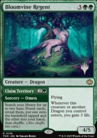 Bloomvine Regent - Planeswalker symbol stamped promos
