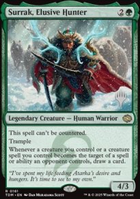 Surrak, Elusive Hunter - Planeswalker symbol stamped promos
