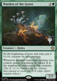 Warden of the Grove - Planeswalker symbol stamped promos
