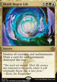 Death Begets Life - Planeswalker symbol stamped promos