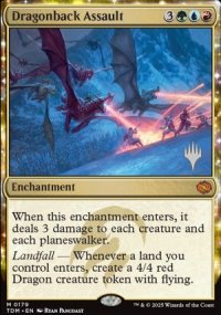 Dragonback Assault - Planeswalker symbol stamped promos