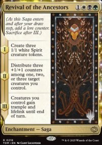 Revival of the Ancestors - Planeswalker symbol stamped promos