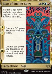 Roar of Endless Song - Planeswalker symbol stamped promos