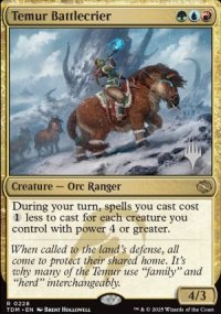 Temur Battlecrier - Planeswalker symbol stamped promos