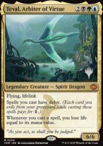 Teval, Arbiter of Virtue - Planeswalker symbol stamped promos