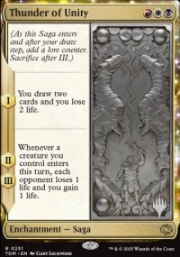 Thunder of Unity - Planeswalker symbol stamped promos